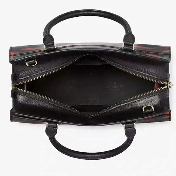 Kate Spade Madison Rose Toss Printed Medium Satchel NWT - Picture 4 of 12